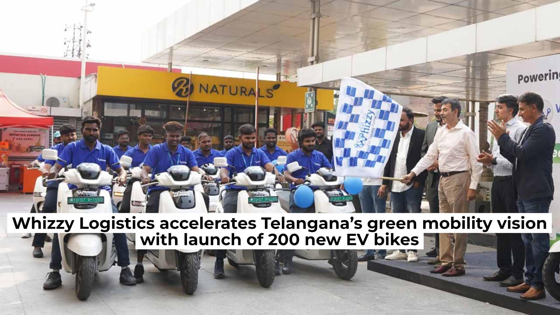 Whizzy Logistics Launches Electric Bikes for Sustainable Last-Mile Delivery in Telangana