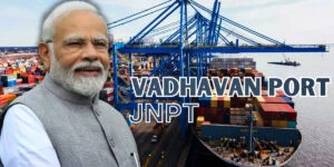 Prime Minister Narendra Modi lays foundation stone of Vadhvan Port worth around Rs 76,000 crore in Palghar, Maharashtra