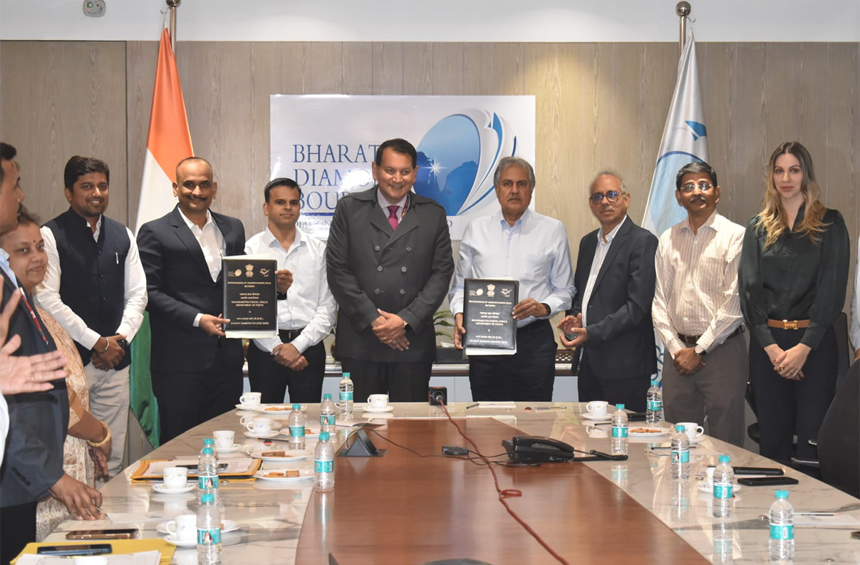 India Post and Bharat Diamond Bourse Join Forces to Streamline Diamond Export Logistics from Mumbai