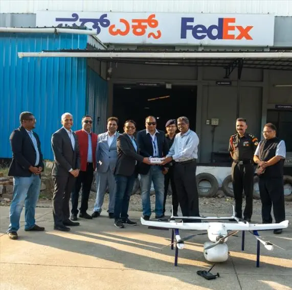 FedEx and IIT Madras Complete India's First Intra-City Drone Delivery Trial in Bengaluru