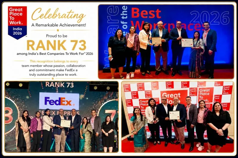 FedEx India Earns Great Place to Work Recognition for 2026